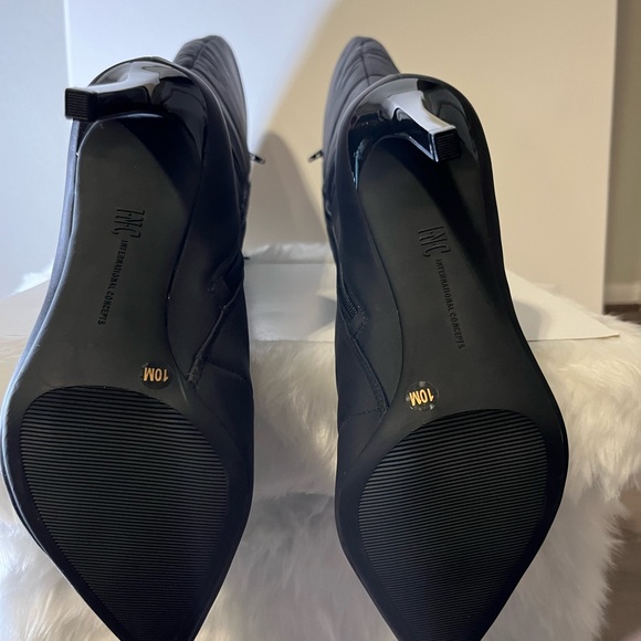 INC Sicole Black lace-Up Knee high Boots. 10M - Picture 3 of 4